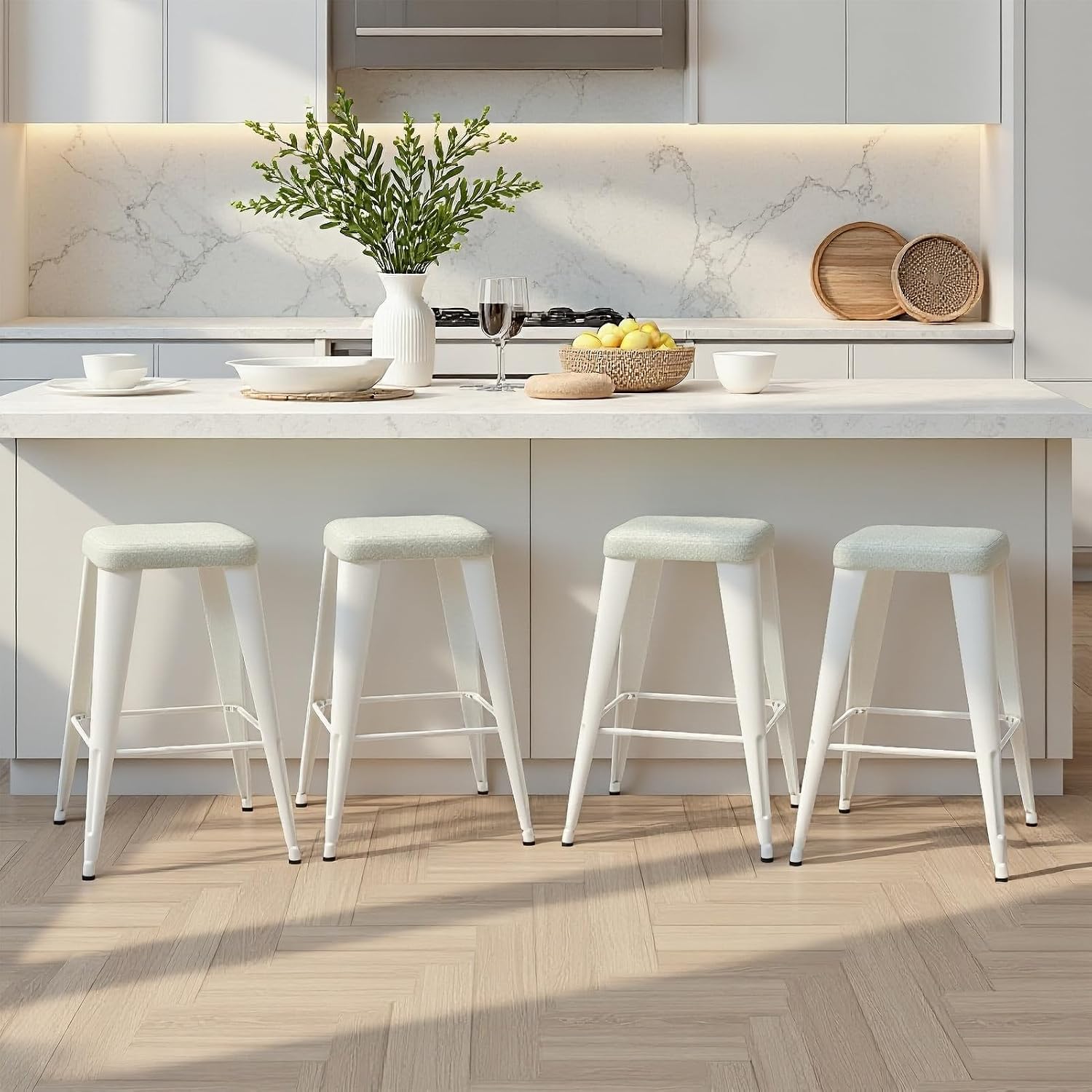 Home Bar And Counter - Ensemble de 4 tabourets de bar,