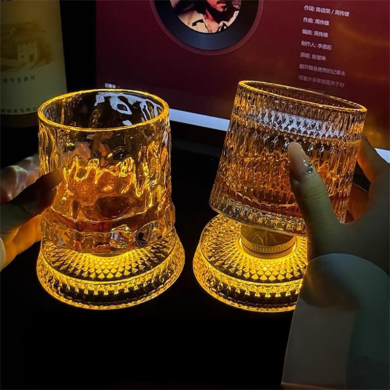 Old Fashioned Glass - 360 ° Verre à whisky rotatif