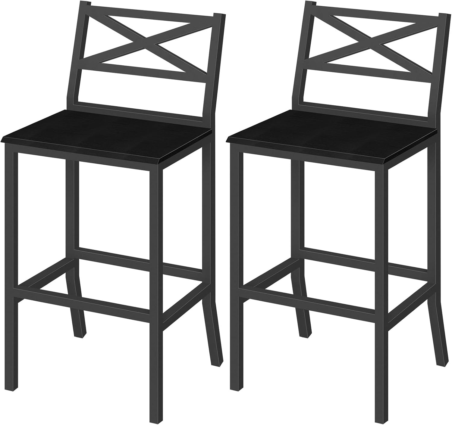 Home Bar And Counter - Tabourets de bar, ensemble de 2