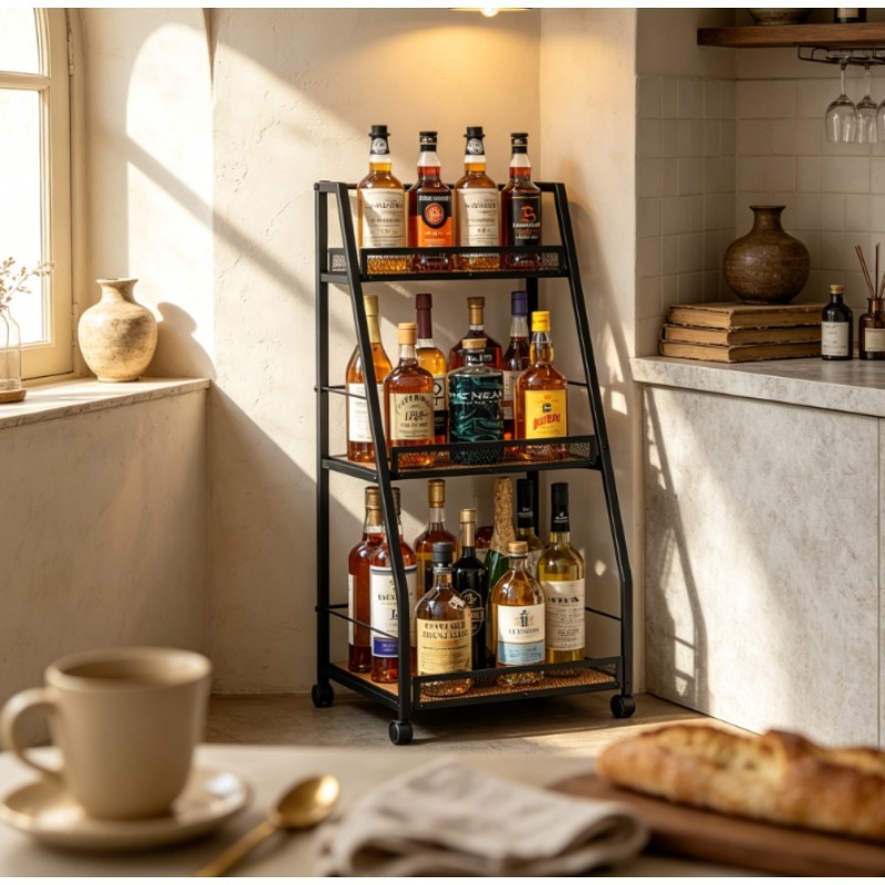 Home Bar Shelves - Étagère à vin à 3 niveaux
