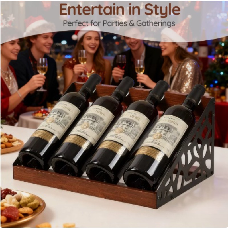 Support à vin en bois pour bar - Home Bar Shelves avis et prix