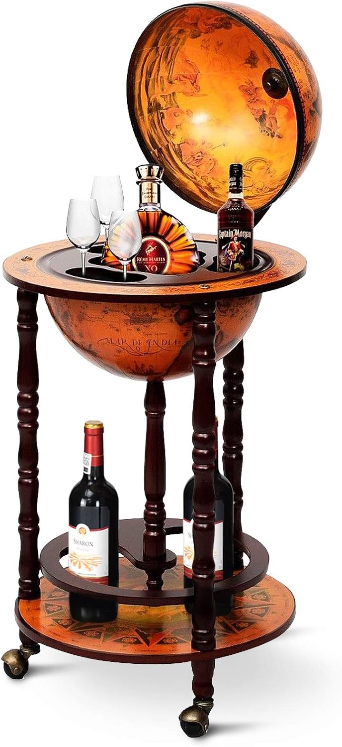 Chariot de bar globe, meuble b - Home Bar Shelves avis et prix