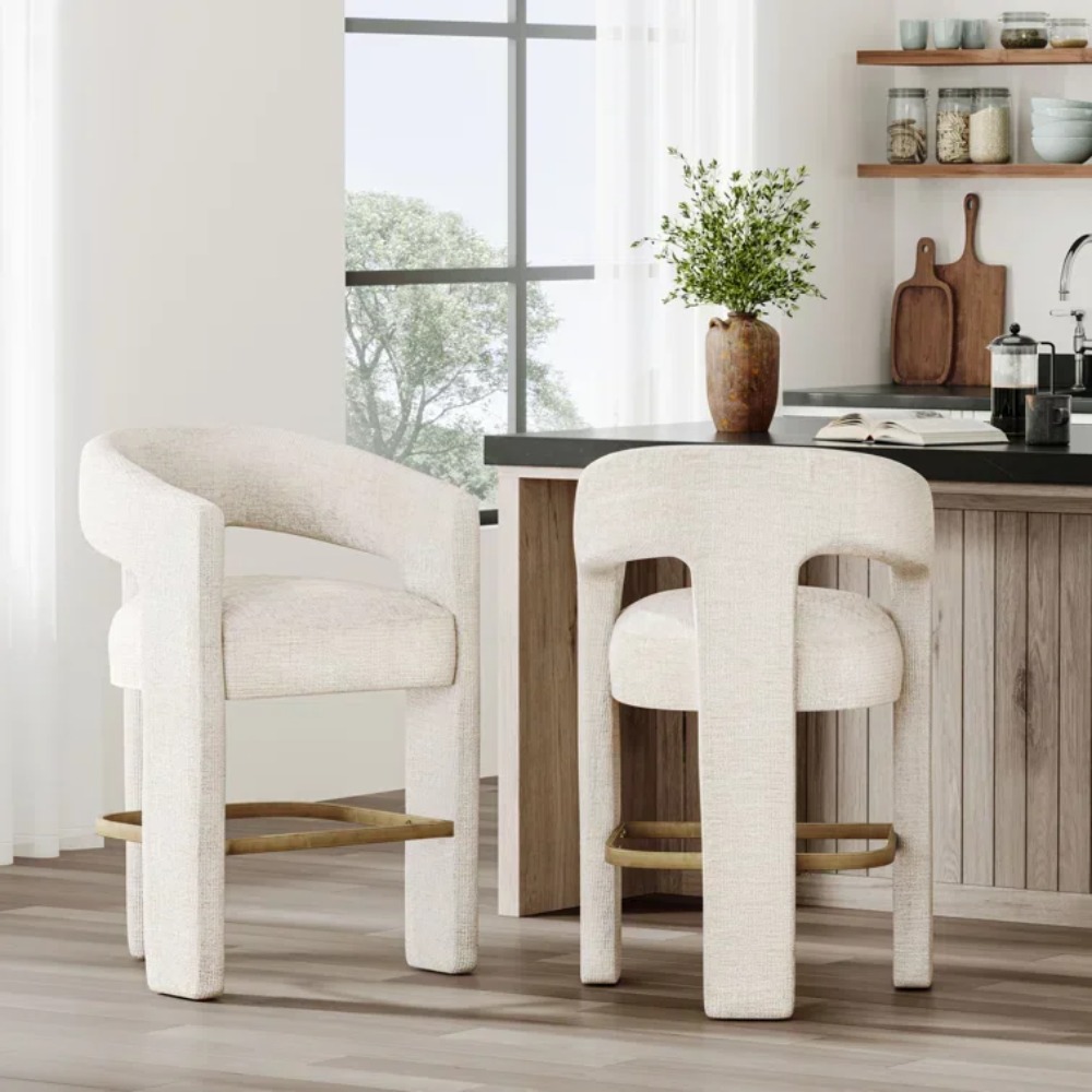 Tabouret de comptoir en velour - Home Bar And Counter avis et prix