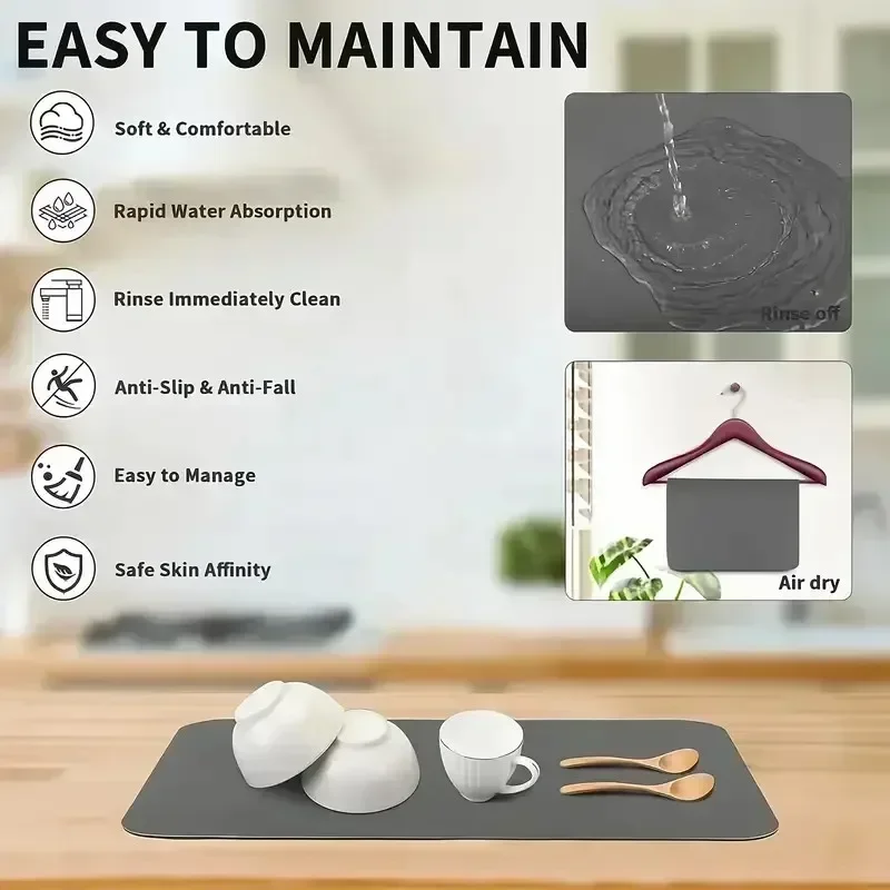 Tampon de Diatomée à motif boh - Bar Mat Rubber avis et prix